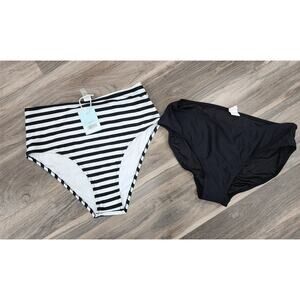 Lot of 2 NEW swim bottoms size large